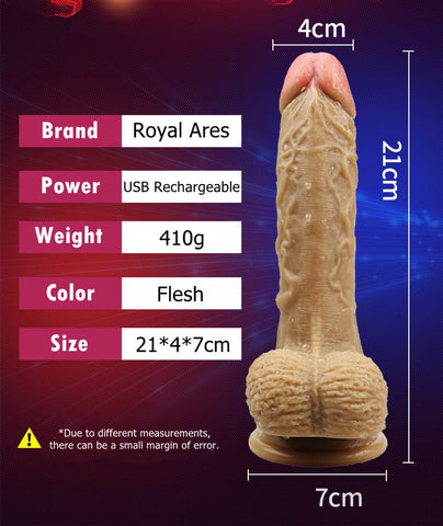 royal ares dildo 8 inch rechargeable