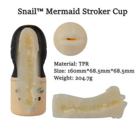 snail mermaid stroker cup