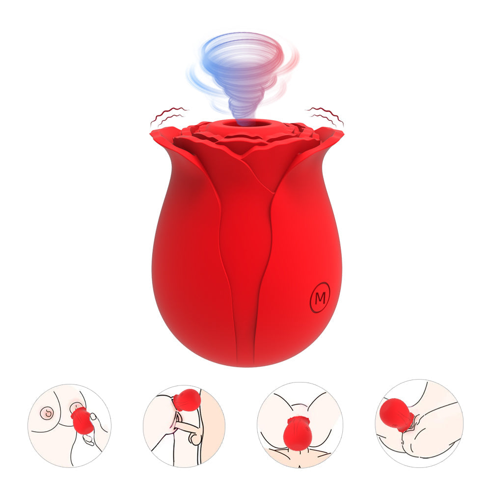 rose air pulse vibrating clitoral stimulator