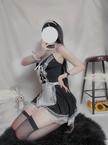 french maid babydoll costume